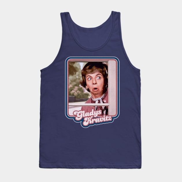 Ol' Nosy Mrs. Gladys Kravitz Tank Top by darklordpug